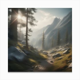 Mountain Scene 7 Canvas Print