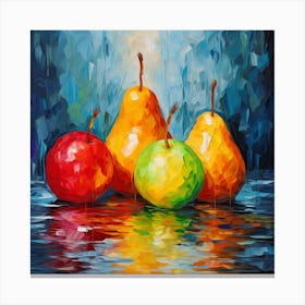 Three Pears Canvas Print