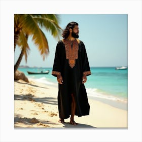 Islamic Man On The Beach 6 Toile