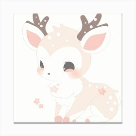 Kawaii Deer Canvas Print