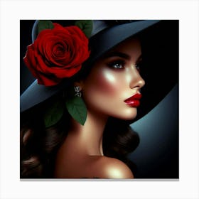 Graceful woman 4 Canvas Print