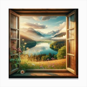 Open Window to calmness Canvas Print