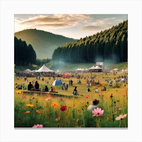 Festival In The Forest Canvas Print