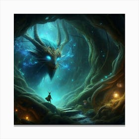 Dragon In The Forest 1 Canvas Print