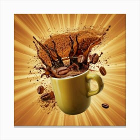 Coffee Splash 1 Canvas Print