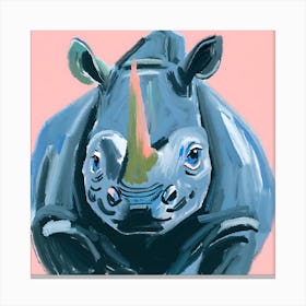 Black Rhinoceros 02 Canvas Print