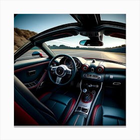 Interior Of A Sports Car 1 Canvas Print