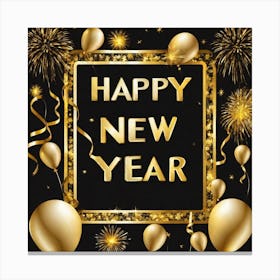 Happy New Year 19 Canvas Print