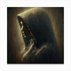 Dark Hooded Woman Canvas Print