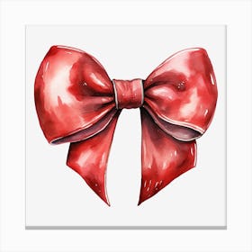 Red Bow 10 Canvas Print