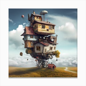 House In The Sky Canvas Print