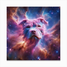 Nebula Dog Canvas Print