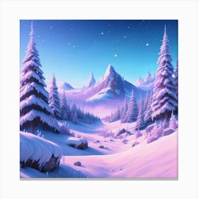 Snowy Landscape 2 Canvas Print