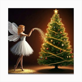 Fairy Christmas Tree Canvas Print