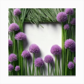 Frame Of Flowers 6 Canvas Print