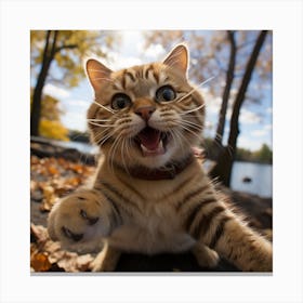 Cat Selfie Canvas Print