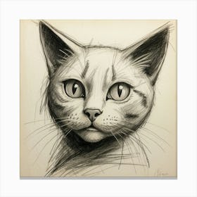 Portrait Of A Cat 5 Canvas Print