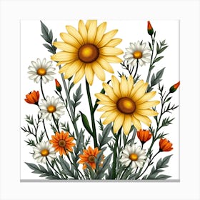 Bouquet Of Flowers 36 Canvas Print