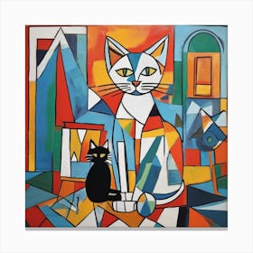 picasso cat 3 Canvas Print