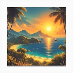 Tropical Paradise 17 Canvas Print