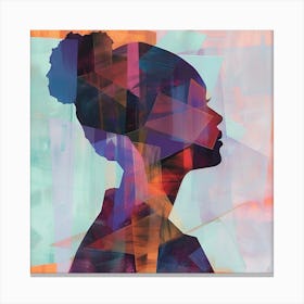 Silhouette Of A Woman 10 Canvas Print