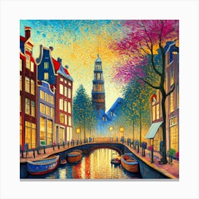 Amsterdam Canal 1 Canvas Print