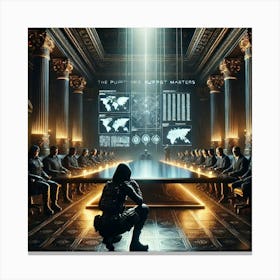 The Puppet Masters Episode6 Zoya And Council 1024x1024 Canvas Print