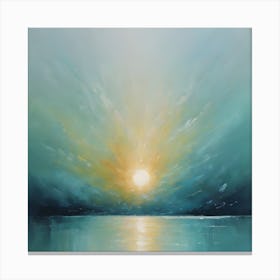 Sunrise Over The Sea Canvas Print