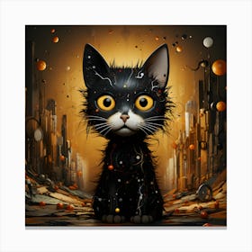 Feline Dreamscape Canvas Print