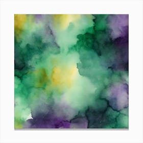 Abstract Watercolor Painting Canvas Print