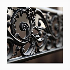 Wrought Iron Railing Canvas Print