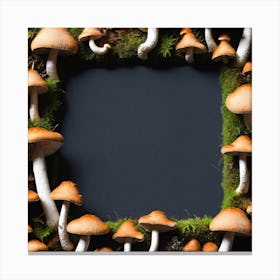 Mushroom Frame 16 Canvas Print