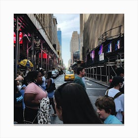 New York City Street Scene Canvas Print