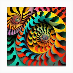 Abstract Fractal Art Canvas Print