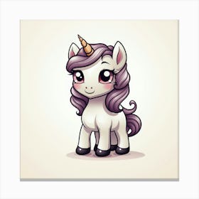 Cute Unicorn 209 Canvas Print