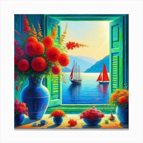 Window View Canvas Print