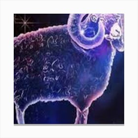 Ram Zodiac Sign Canvas Print