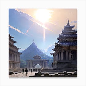 City In The Sun Canvas Print