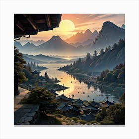 Asian Landscape 2 Canvas Print