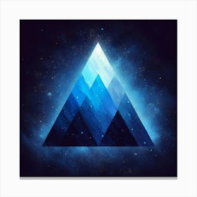 Blue Triangle Canvas Print