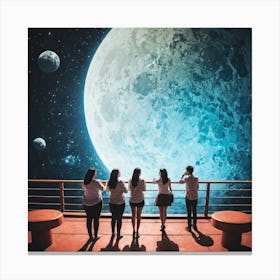 Moon And The Stars 31 Canvas Print