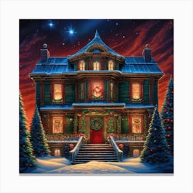 Christmas House 49 Canvas Print
