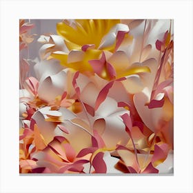 Paper Flowers 6 Canvas Print