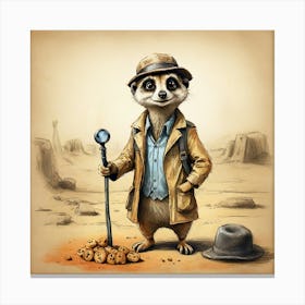 Meerkat 25 Canvas Print