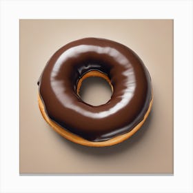 Chocolate Donut Canvas Print