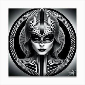 Black And White Art Canvas Print