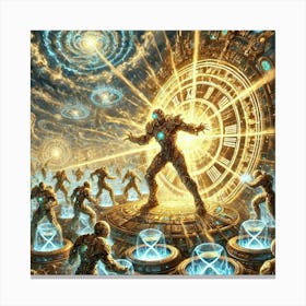 A Depiction Of The Radiant Vanguard Temporal Nullifier Canvas Print