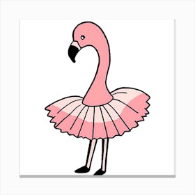 Pink Flamingo Canvas Print