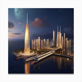 Skyscraper City Canvas Print