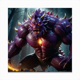 Demon In The Woods 1 Canvas Print